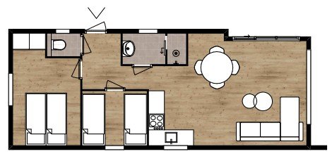 4 persoon chalet