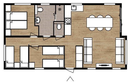 6 persoon bungalowchalet
